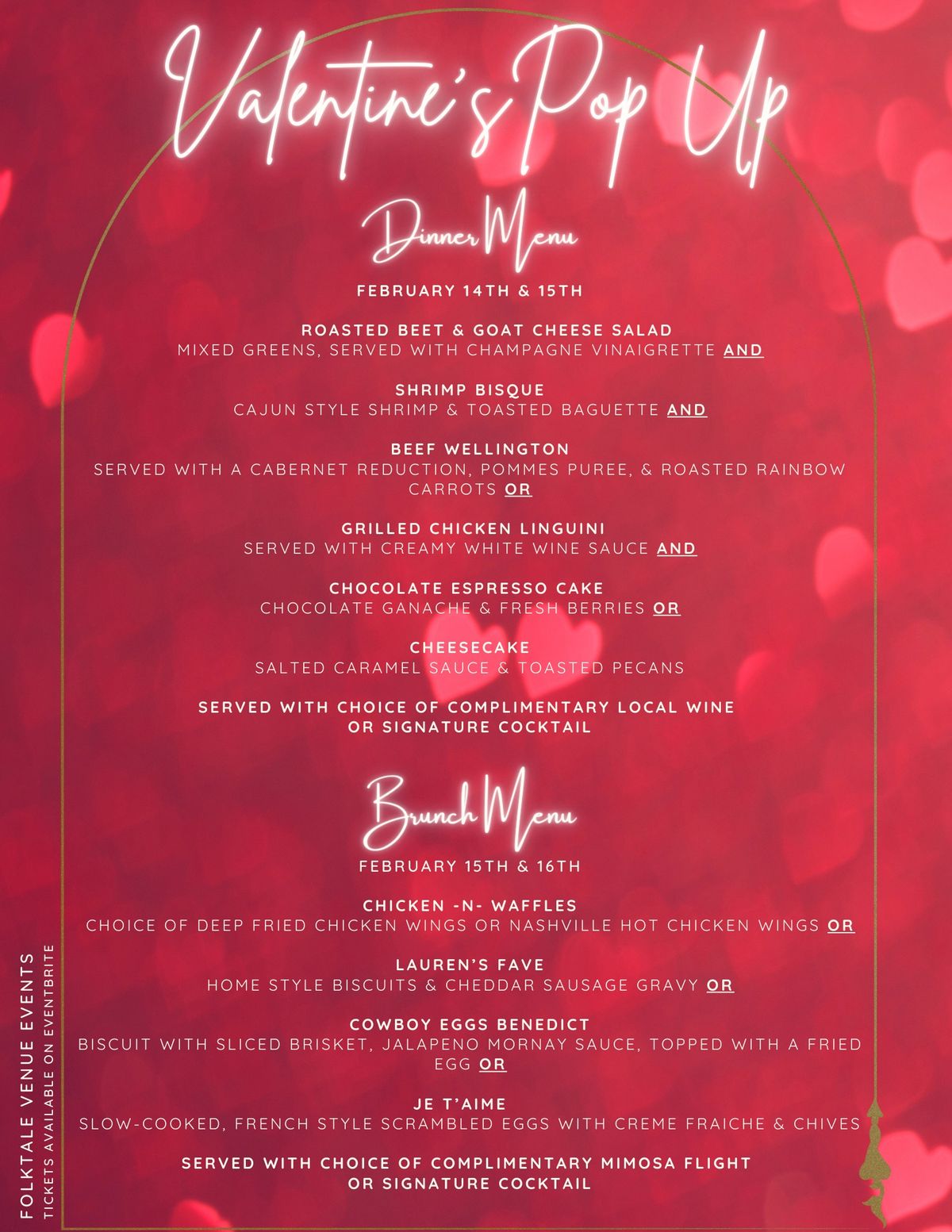 Valentine\u2019s Pop Up at Folktale