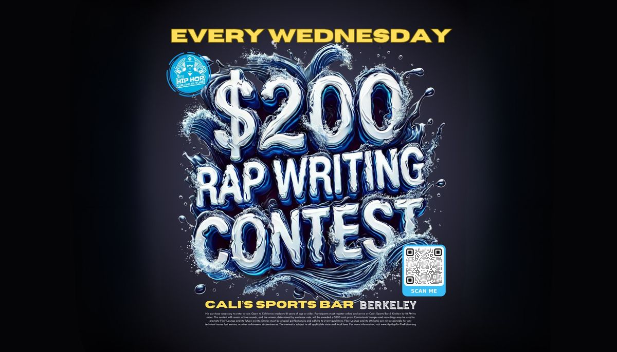 Flow Lounge - Weekly $200 Social Justice Rap Contest and Cypher