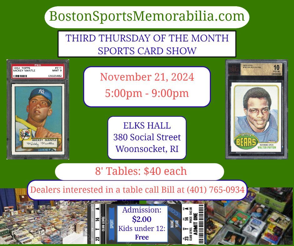 Monthly Sports Memorabilia Show