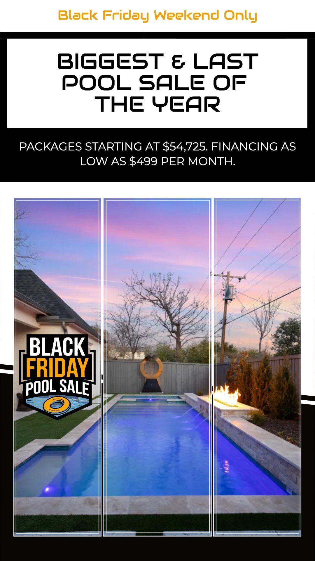 Black Friday Pool Sale