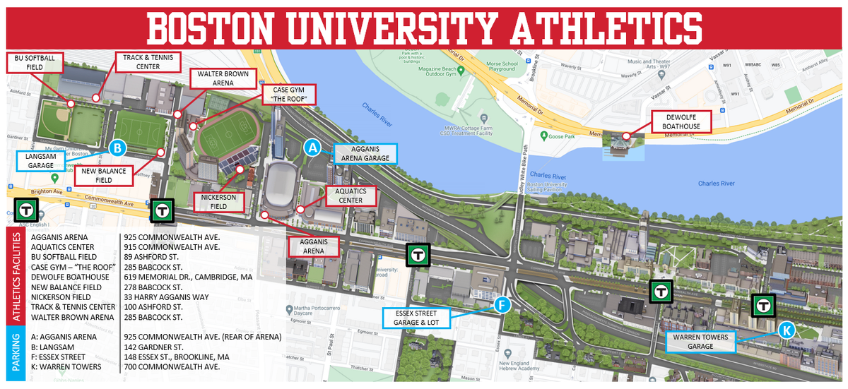 Parking Vermont Catamounts at Boston University Terriers Womens Hockey