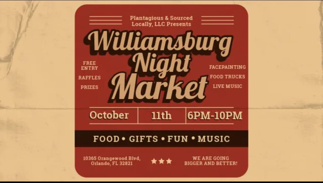 Williamsburg's Own Market October