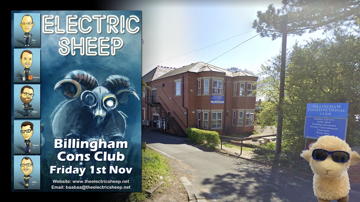 Electric Sheep at Billingham Cons Club