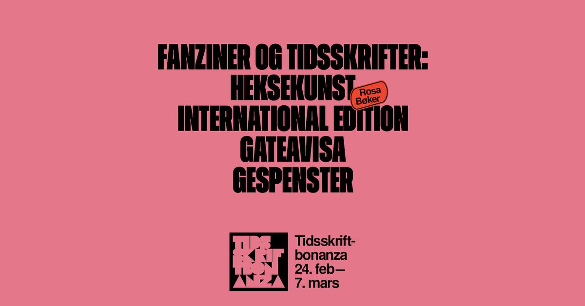 Tidsskriftbonanza: Heksekunst, International Edition, Gateavisa og Gespenster