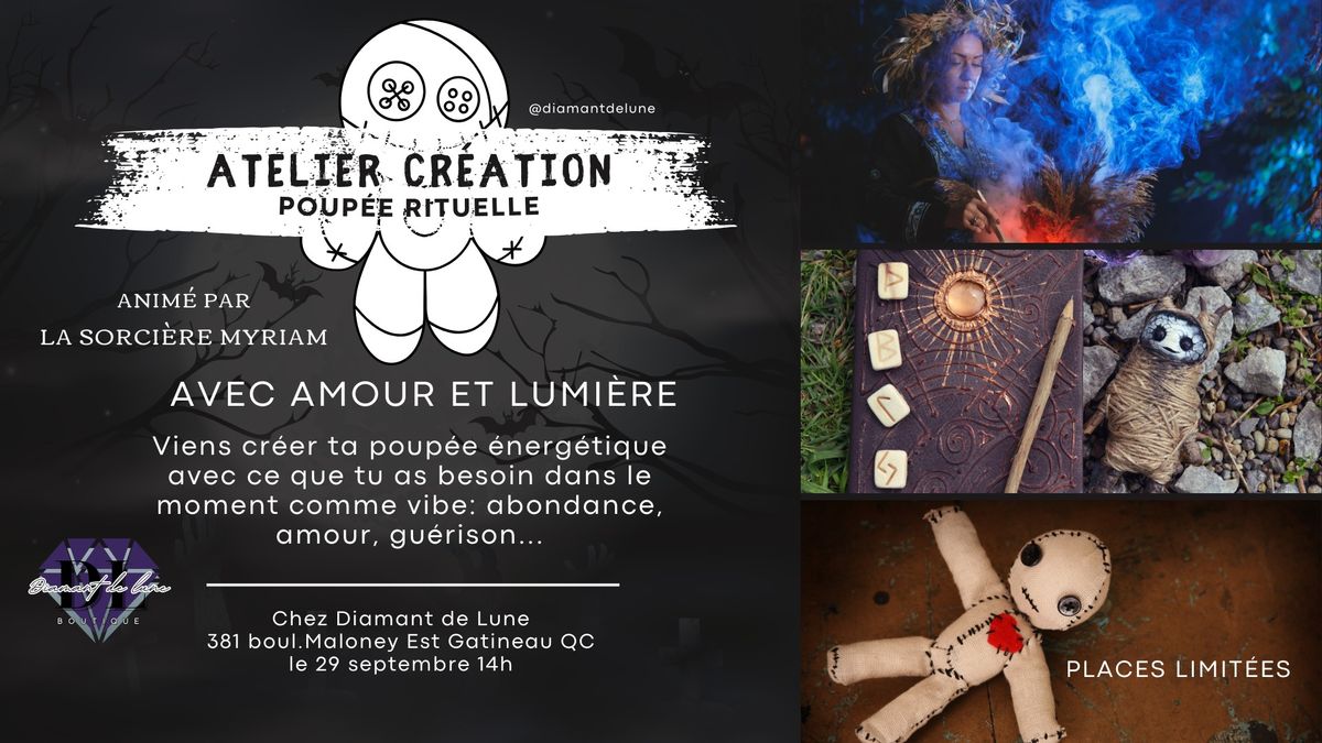 Atelier cr\u00e9ation Poup\u00e9e rituelle