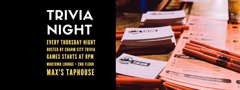 Trivia Night at Max's Taphouse 