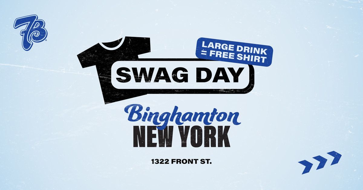 FREE SHIRTS | SWAG DAY | BINGHAMTON, NY!!