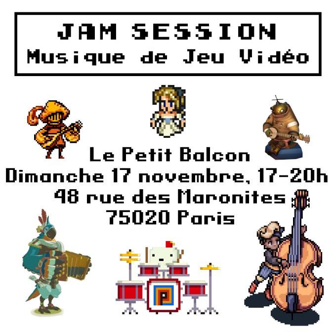 Jam session musique de jeux vid\u00e9o \u00e0 Paris