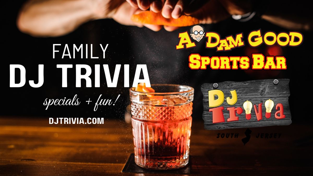 A'Dam Good Sports Bar AC - DJ TRIVIA TUESDAY NIGHTS