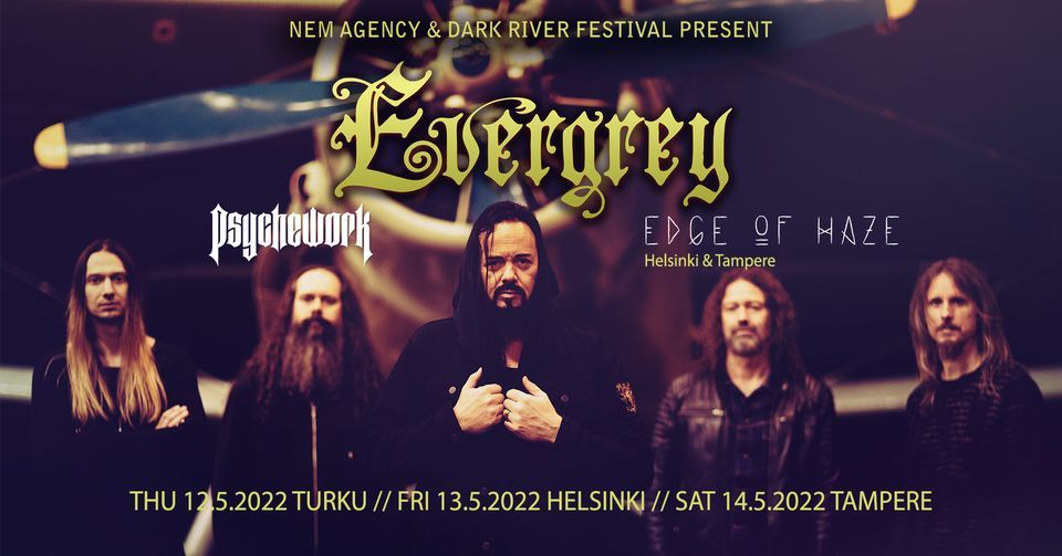 Evergrey (SWE), Psychework, Edge of Haze, pe 13.5.2022, Helsinki, On the Rocks