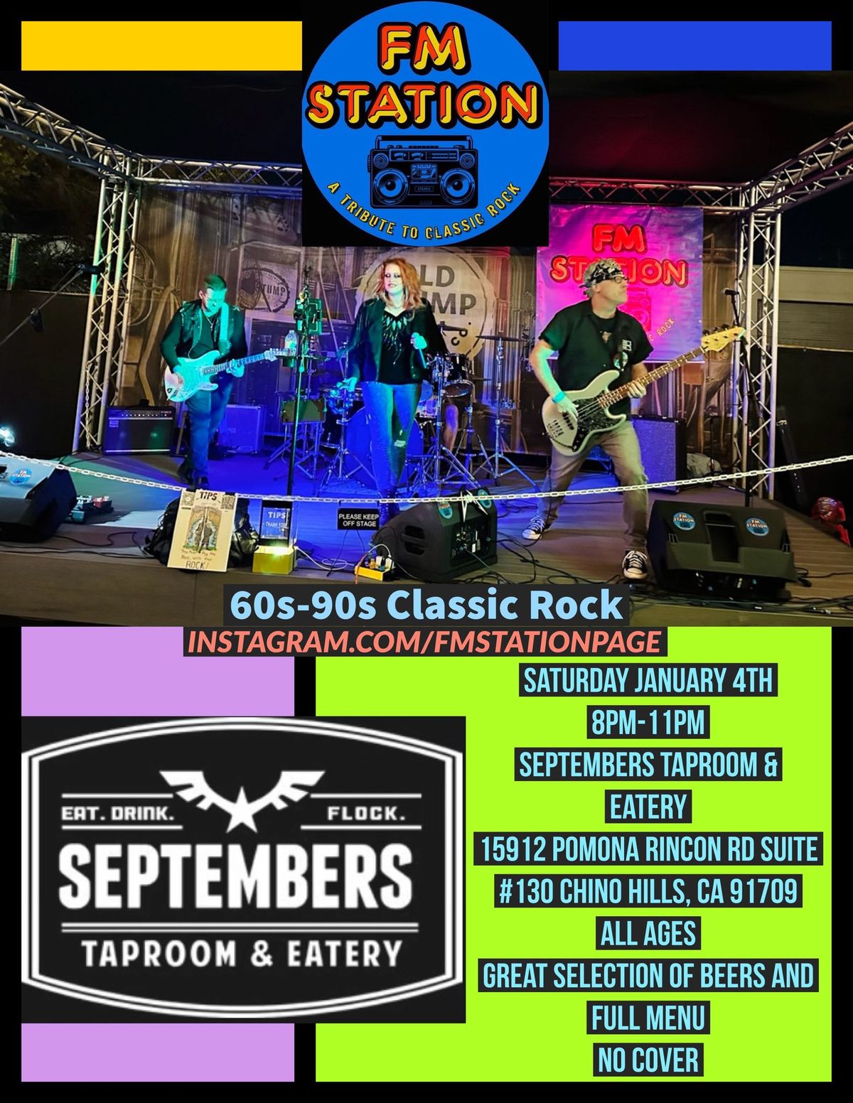 FM Station (A Tribute to 60s-90s Classic Rock) back for more at Septembers Chino Hills 