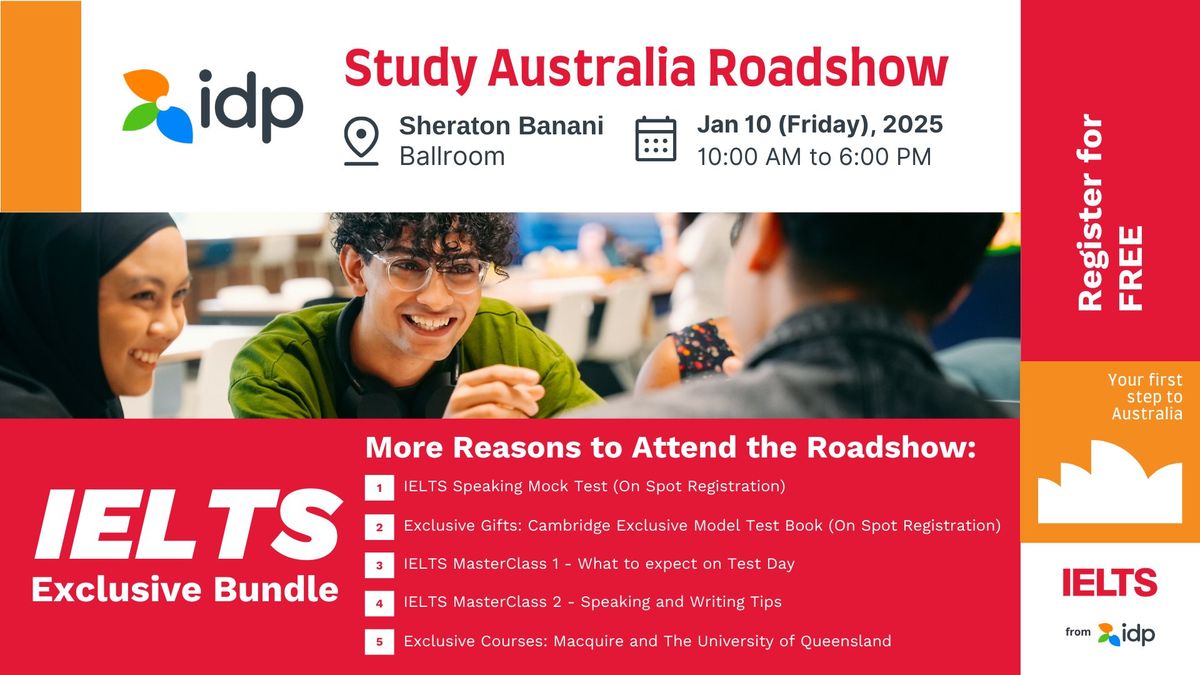 IELTS Exclusive Bundle at Study Australia Roadshow