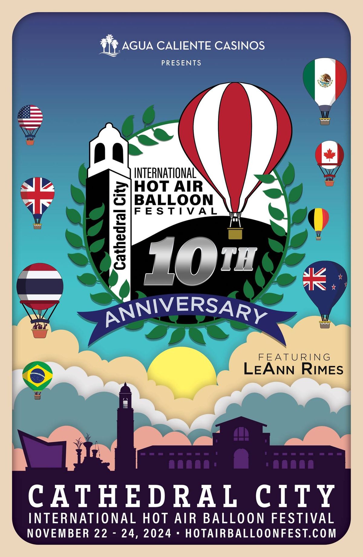 Agua Caliente Casinos Presents The 10th Annual Cathedral City International Hot Air Balloon Festival