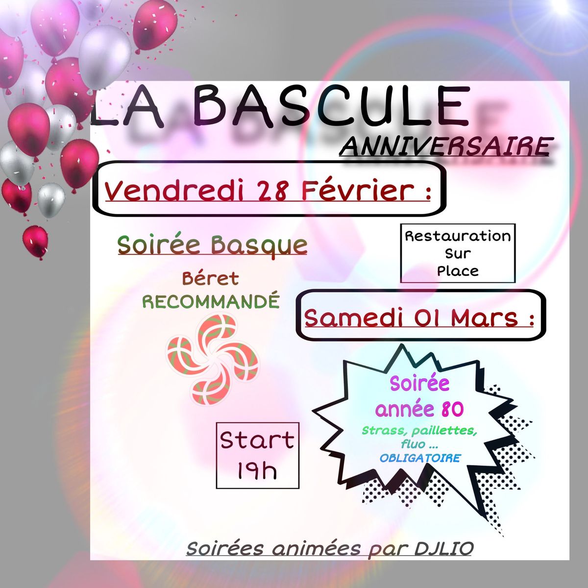 ANNIVERSAIRE DE LA BASCULE 