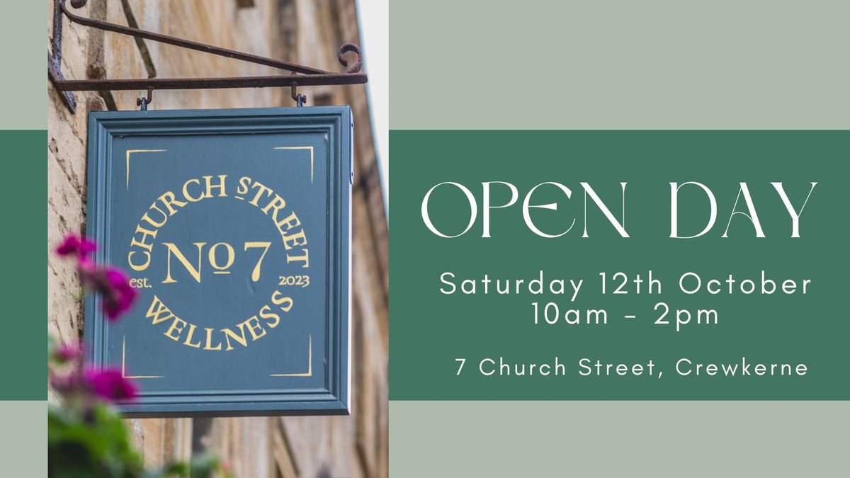 Open Day  - Church Street Wellness - Crewkerne