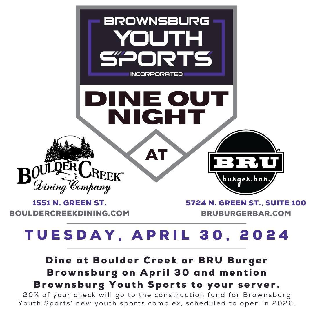 Dine Out Night for Brownsburg Youth Sports