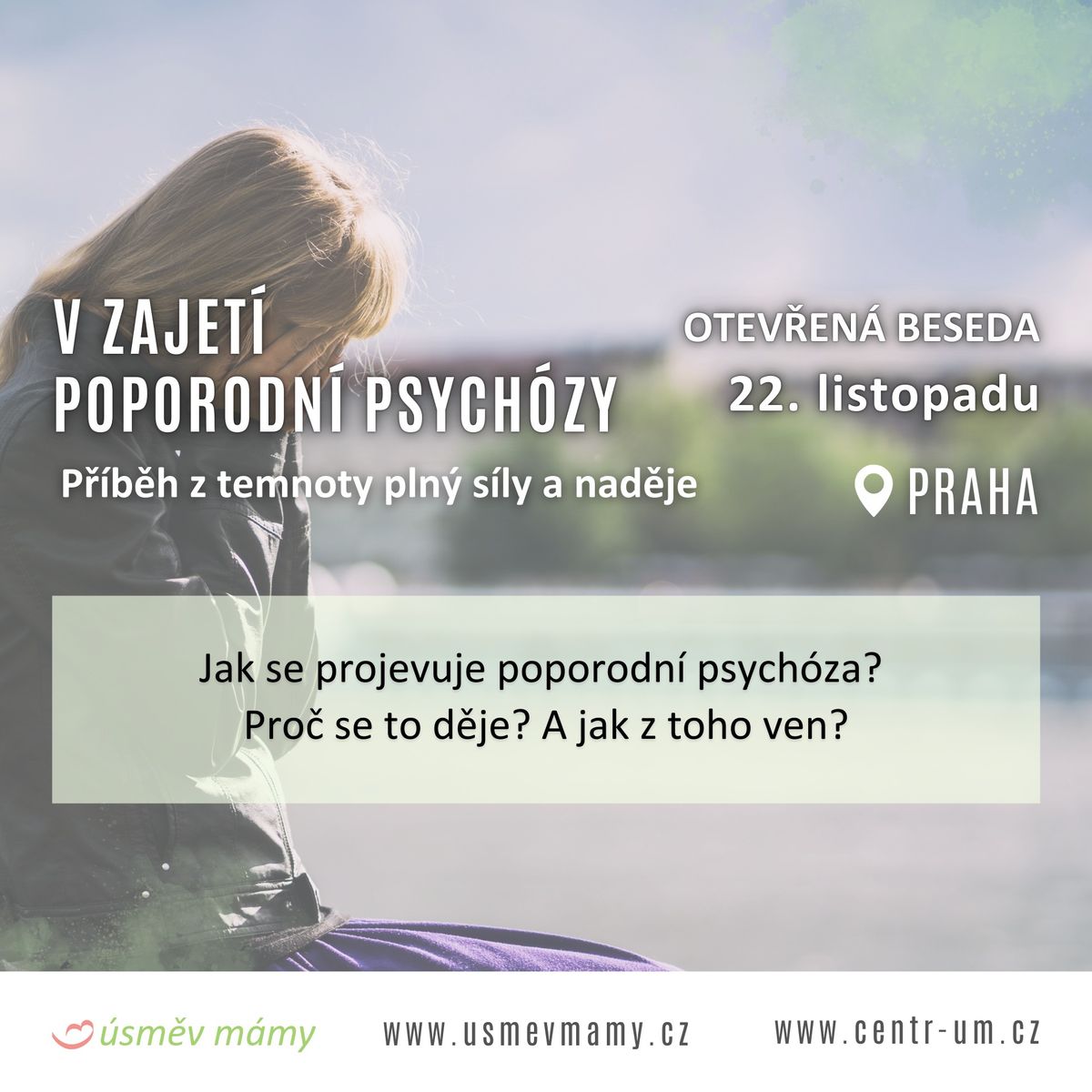 Beseda V zajet\u00ed poporodn\u00ed psych\u00f3zy | Centrum \u00dasm\u011bv m\u00e1my