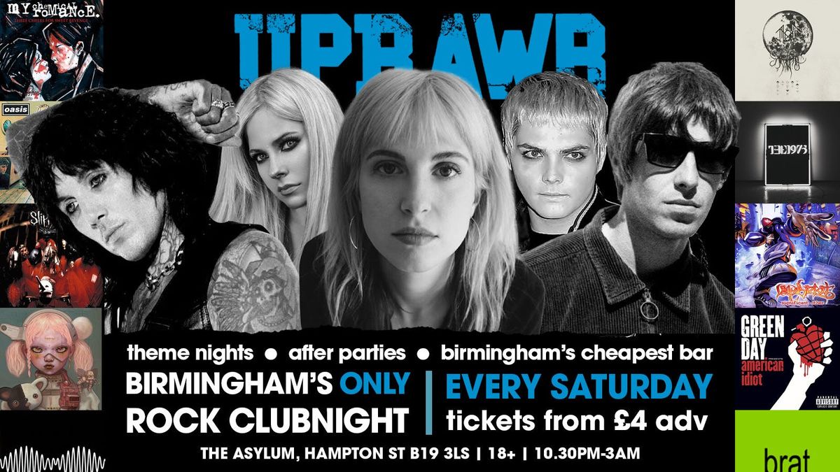 UPRAWR: Rock, Emo, Pop Punk, Indie &amp; Nu Metal Clubnight - Half Price Bar!