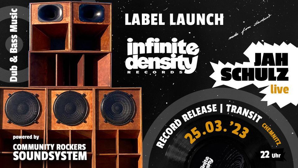 Infinite Density Records Label Launch powered by Community Rockers Soundsystem 