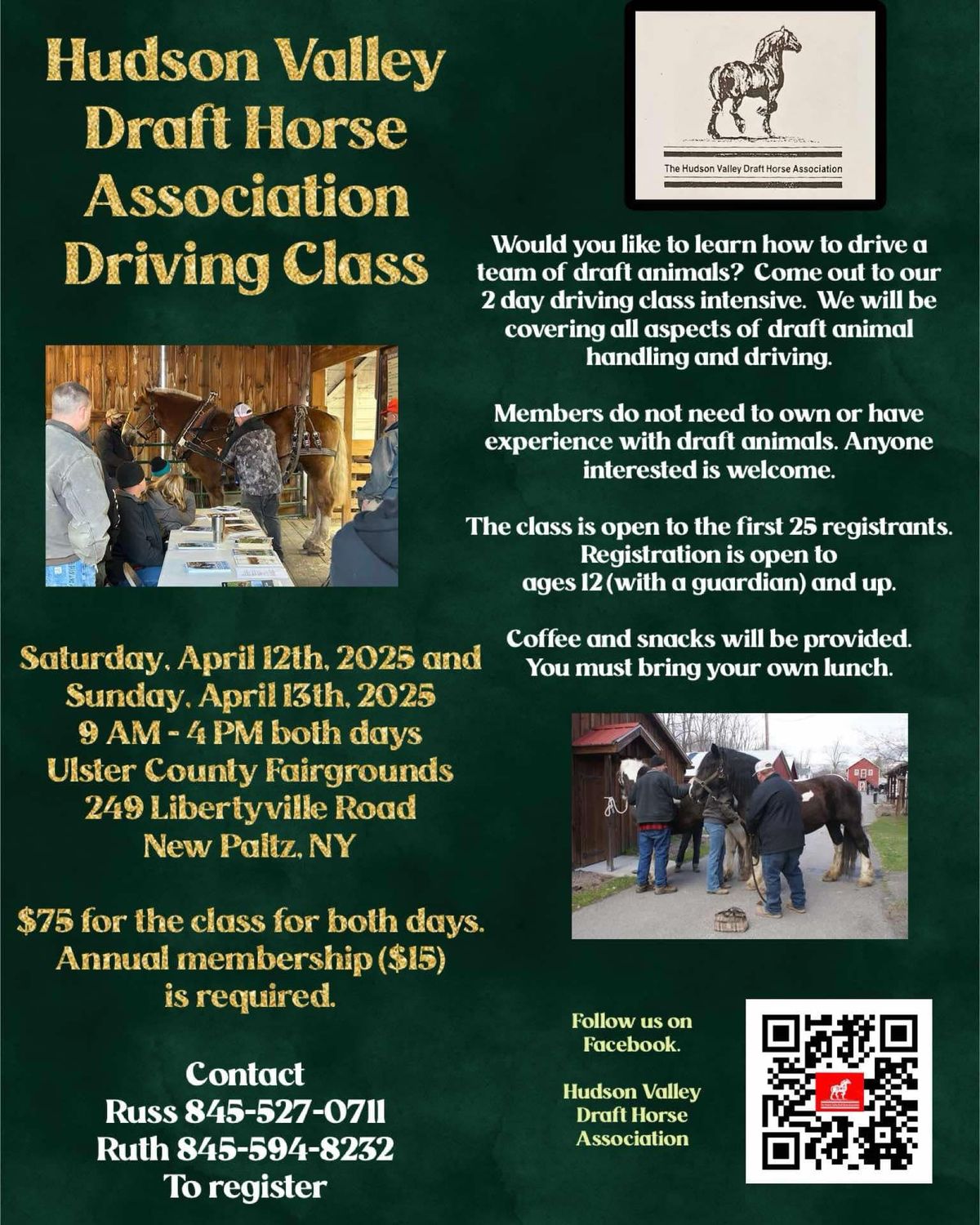 Hudson Valley\nDraft Horse\nAssociation\nDriving Class