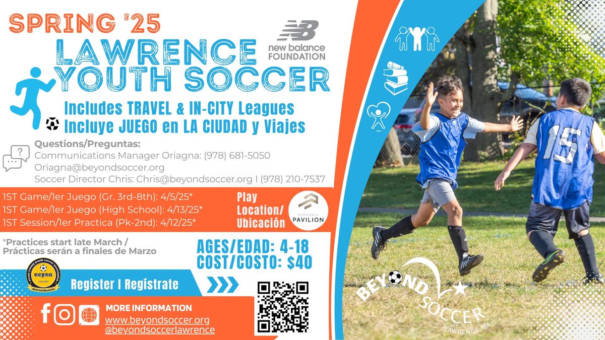 Lawrence Youth Soccer Spring 2025 Season