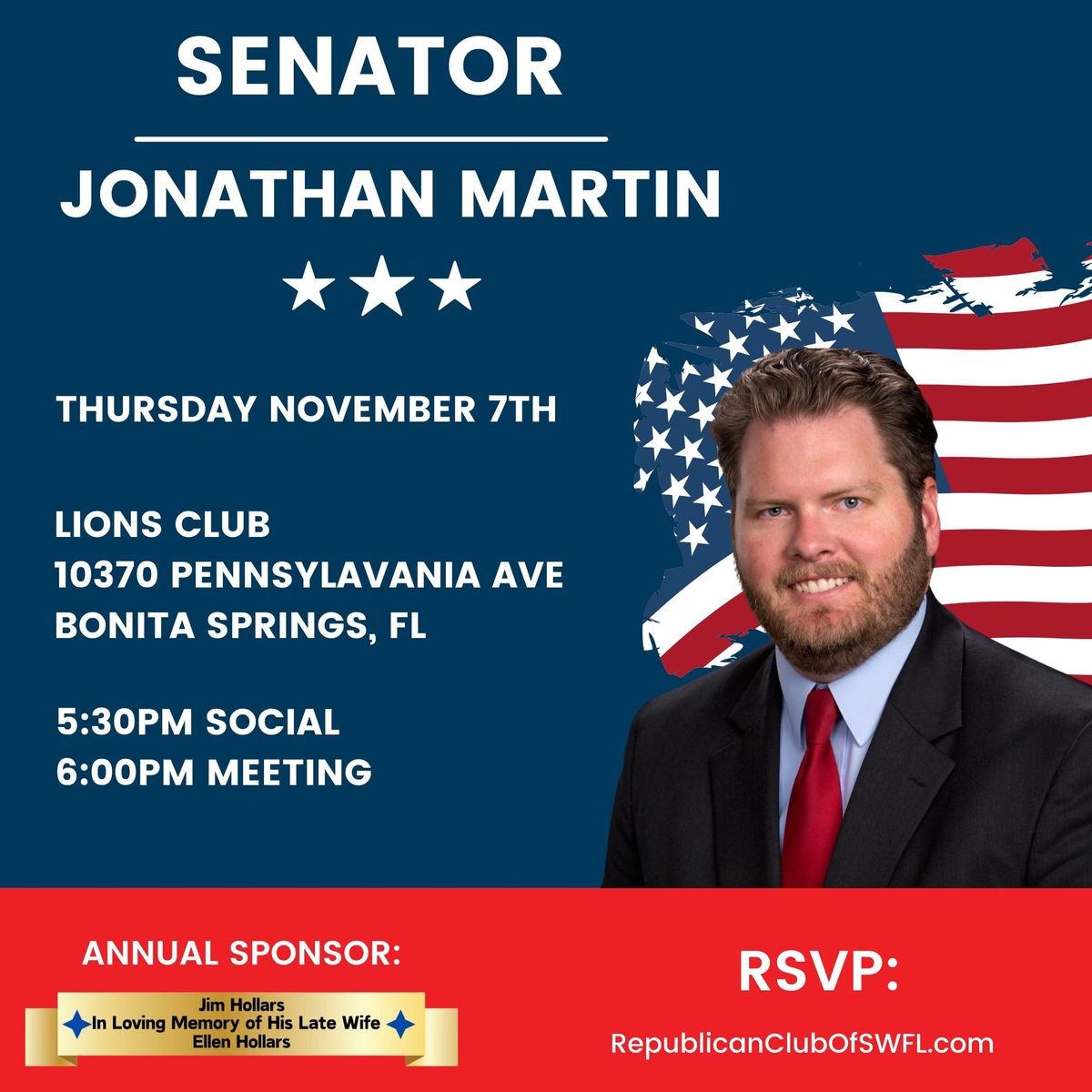 November Monthly Meeting With Senator Martin