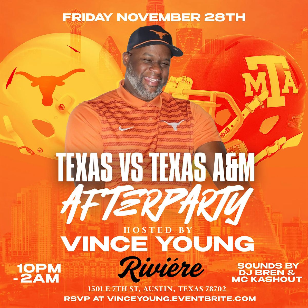 Texas vs. Texas A&M Official Afterparty Hosted by Vince Young