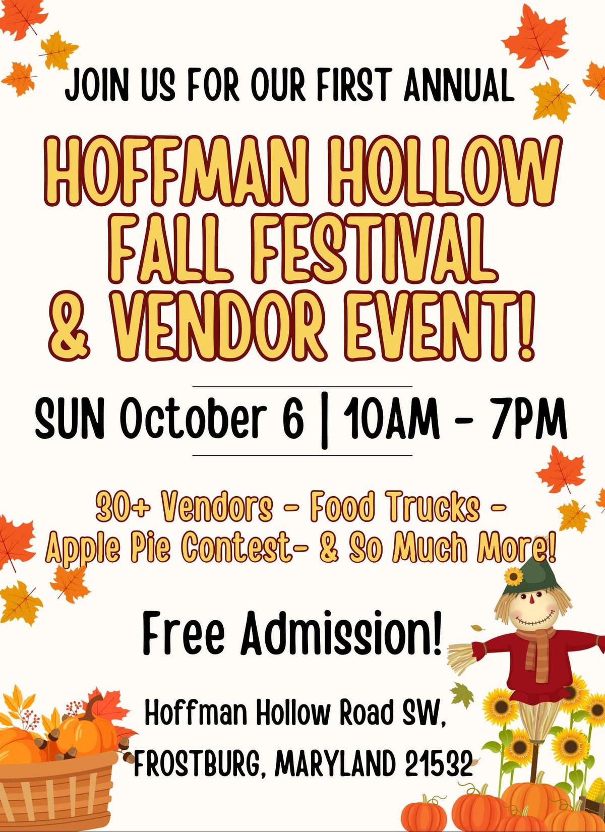 Hoffman Hollow Fall craft and vendor event 