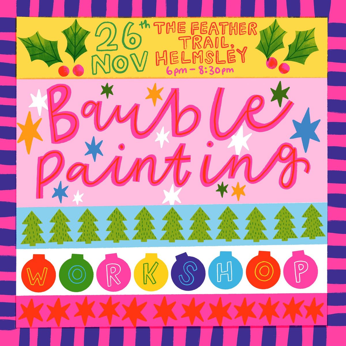 Festive Bauble Painting Workshop- Fossgate Social, York