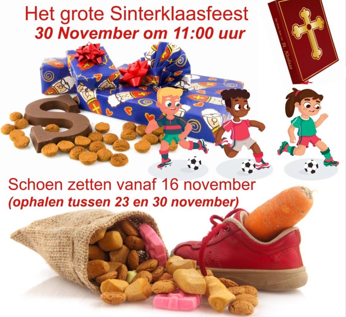 Sinterklaas bezoekt onze vereniging