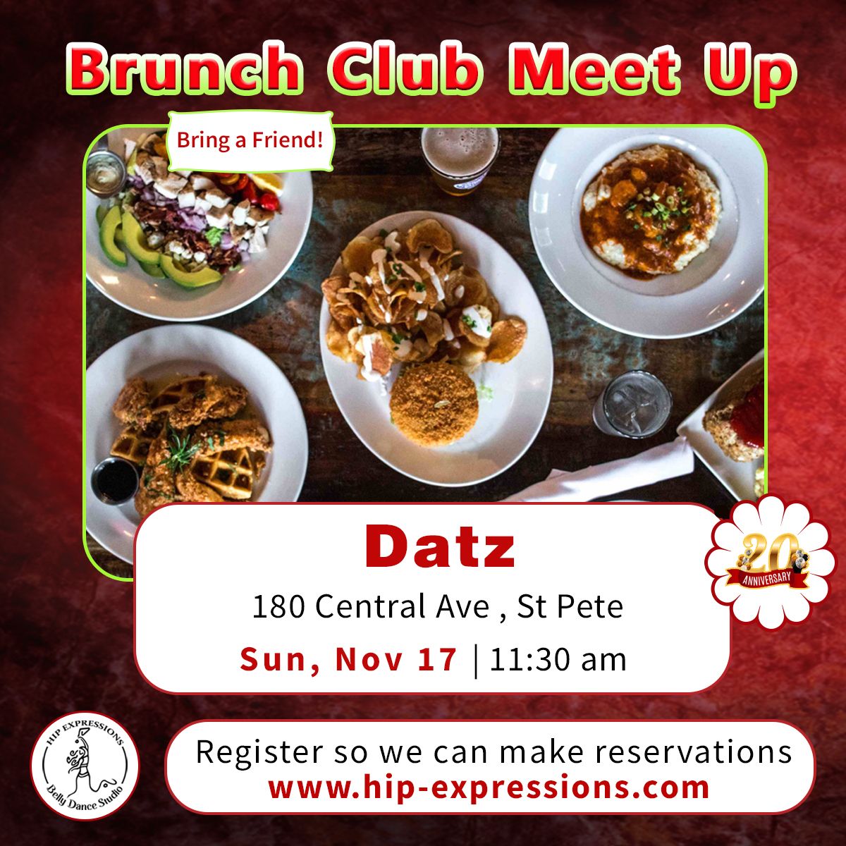 Brunch Club Meet Up | Nov 17 | 11:30 am | Datz