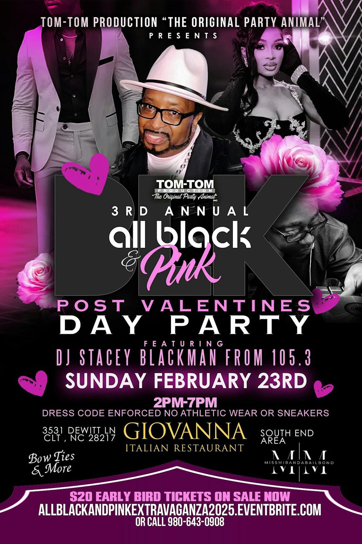 Tom-Tom's 3rd Annual All Black And Pink Post Valentines Day Party Extravaga