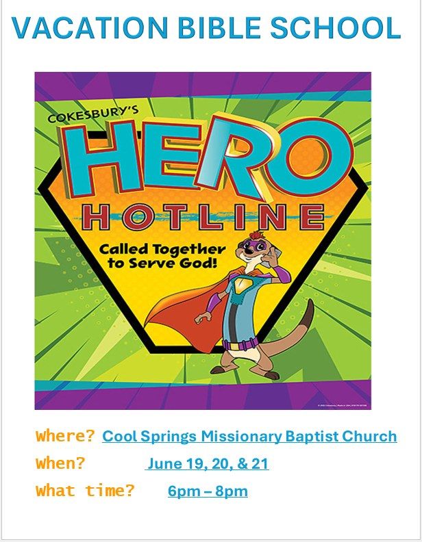 VACATION BIBLE SCHOOL