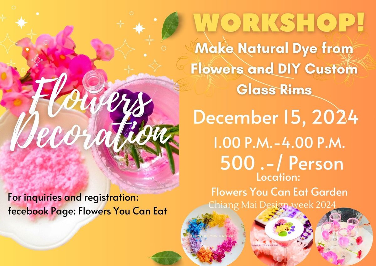 Unleash the Beauty of Nature: Learn to Make Natural Dye from Flowers and DIY Custom Glass Rims