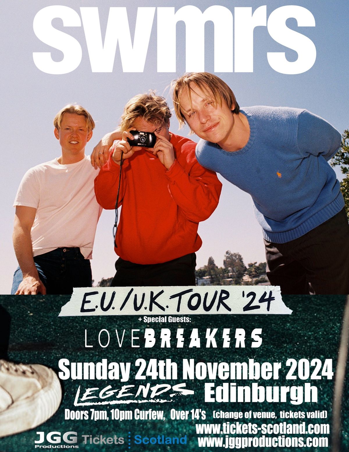 SWMRS + Lovebreakers  @ Legends, Edinburgh 