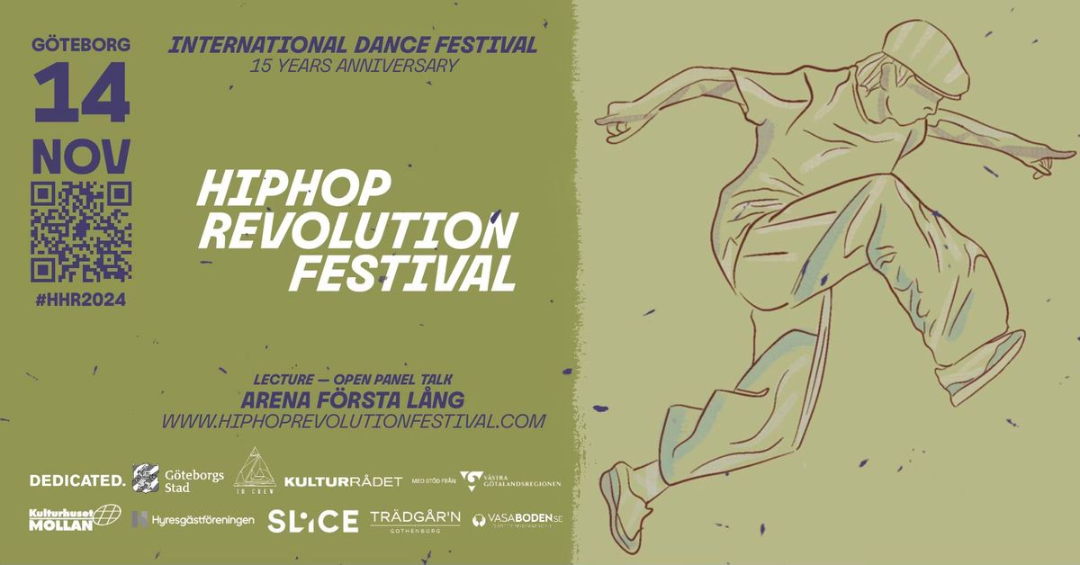 GRATIS! F\u00f6rel\u00e4sning & \u00f6ppen panelsamtal | Hiphop Revolution Festival 2024