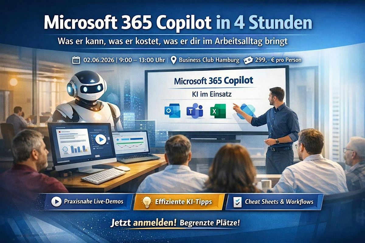 Microsoft 365 Copilot in 4 Stunden