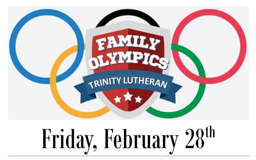 Trinity Lutheran School Family Olympics