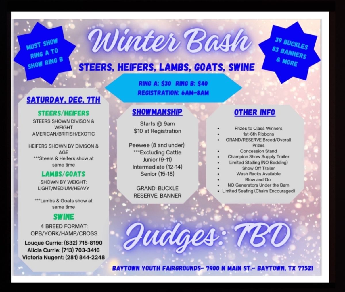 WINTER BASH PROSPECT SHOW 