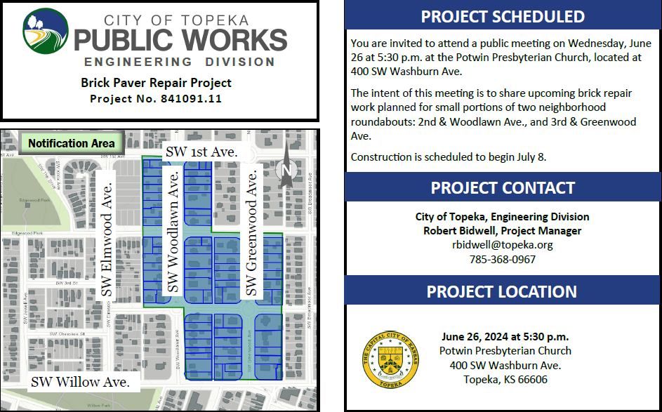 Public Meeting: Brick Paver Repair Project