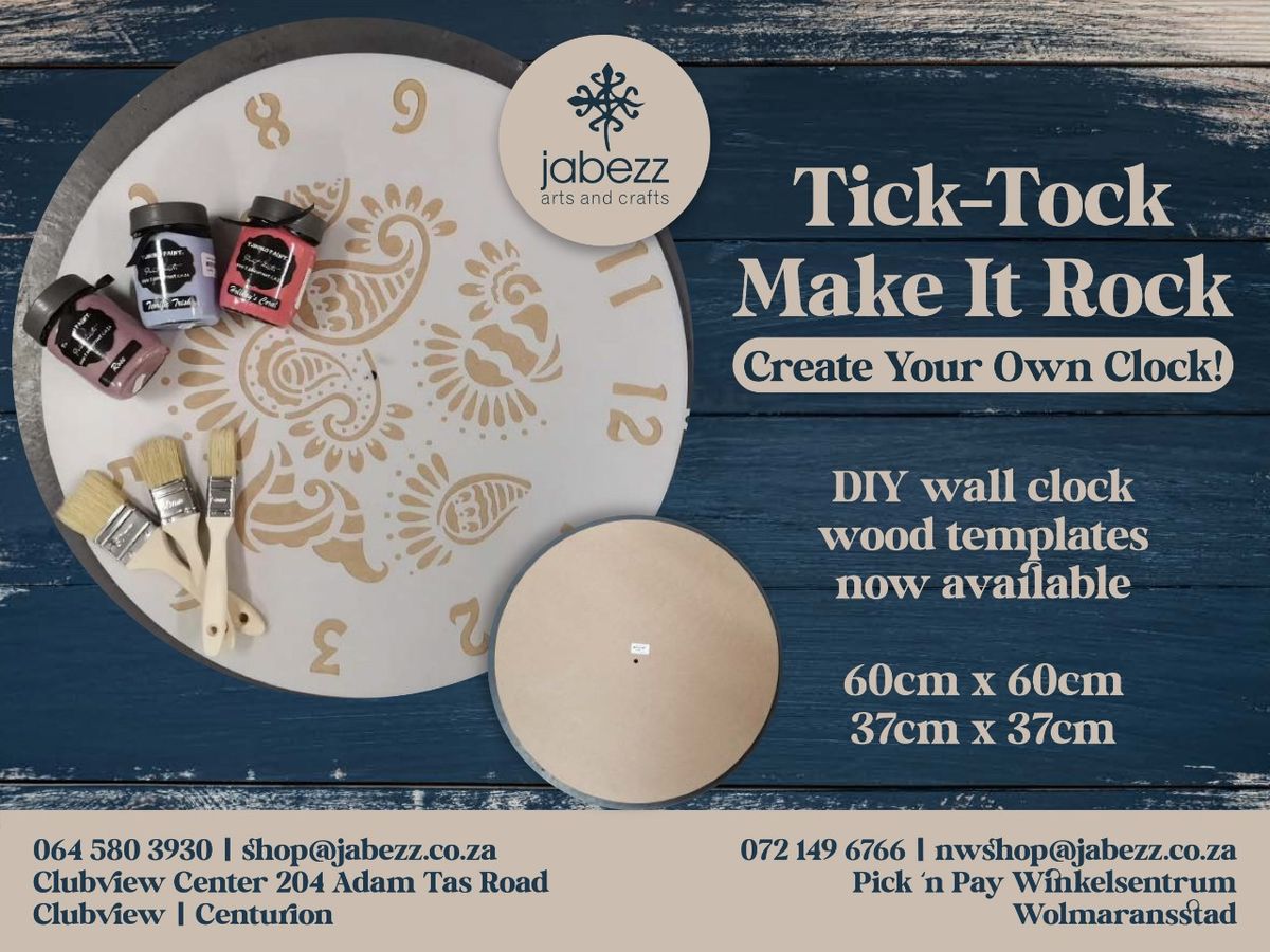 Wall Clock Muur Horlosie @R495\/R695 2,17Aug, 9,21 Sep, 4Oct,4Nov, 12Dec