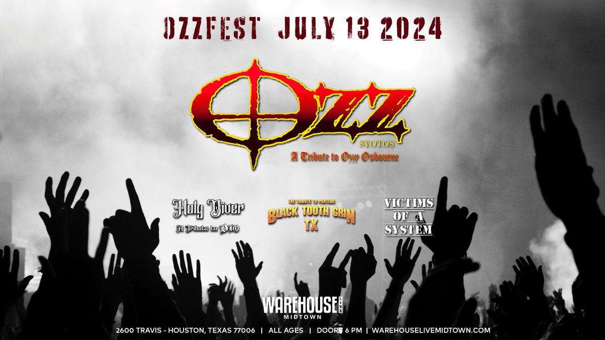 OZZFEST at Warehouse Live Midtown Saturday July 13, 2024