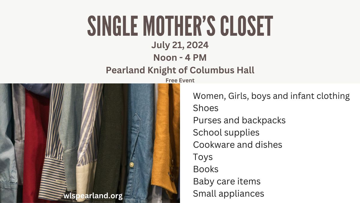 Single Mother's Closet