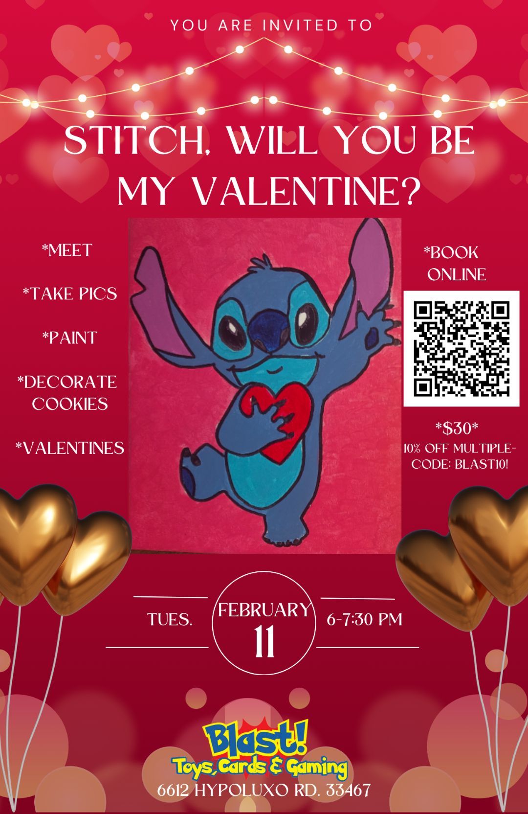 STITCH, WILL YOU BE MY VALENTINE?