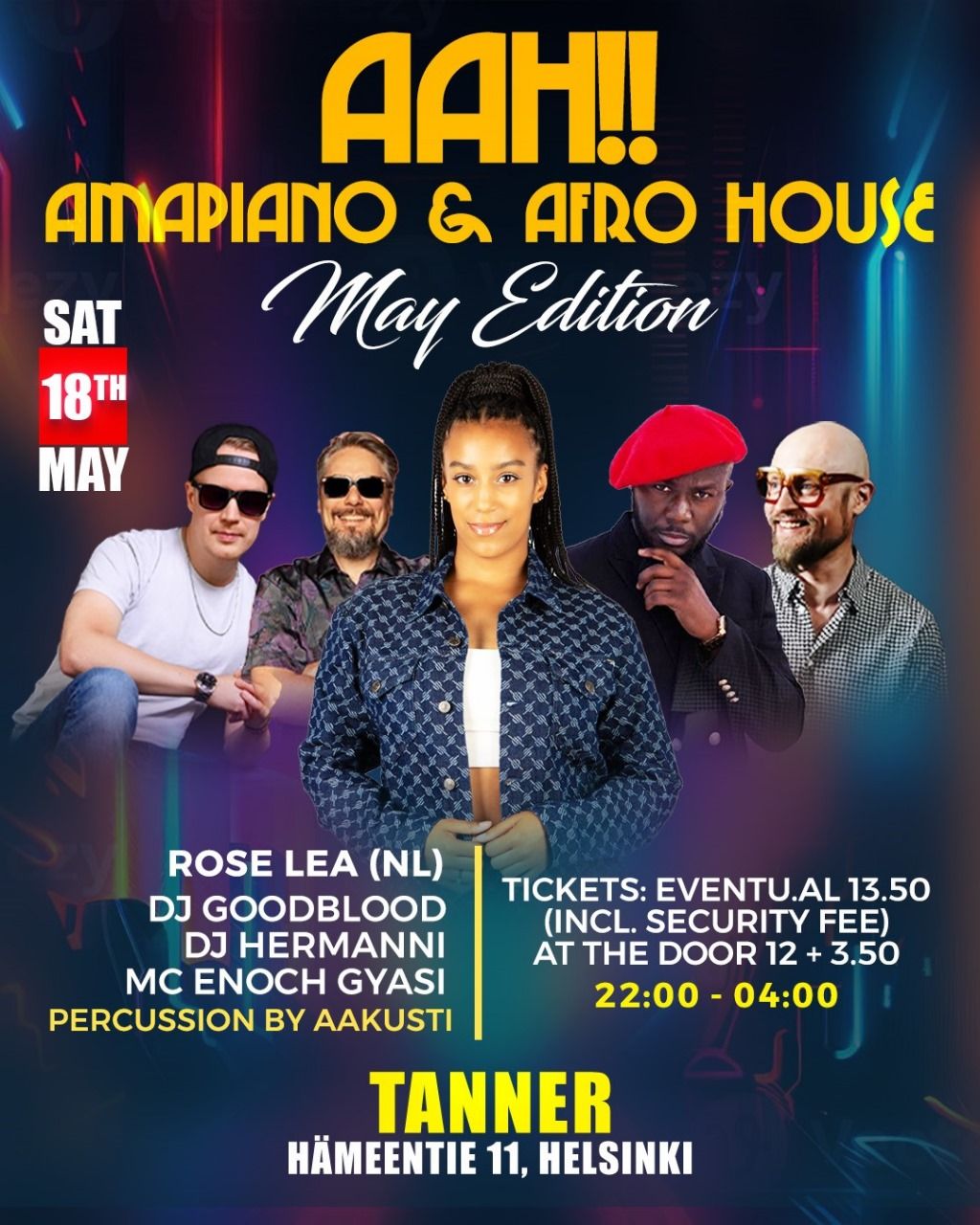 AAH! #19 - Amapiano & Afro House w\/ Rose Lea (NL) at Tanner, Helsinki