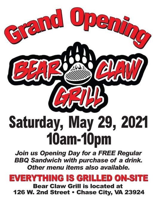 Bear Claw Grill Grand Opening