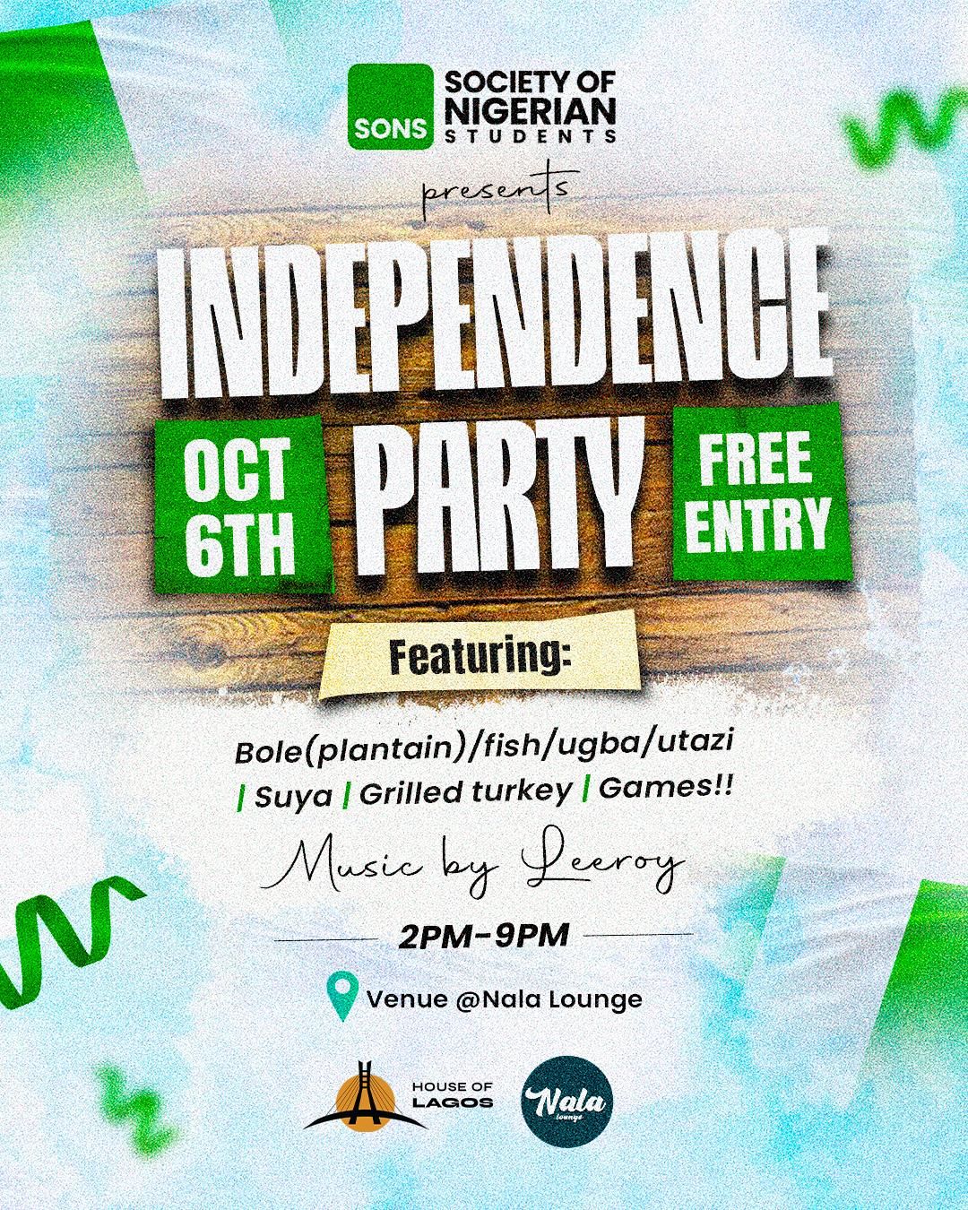 Nigerian \ud83c\uddf3\ud83c\uddec Independence Day party 