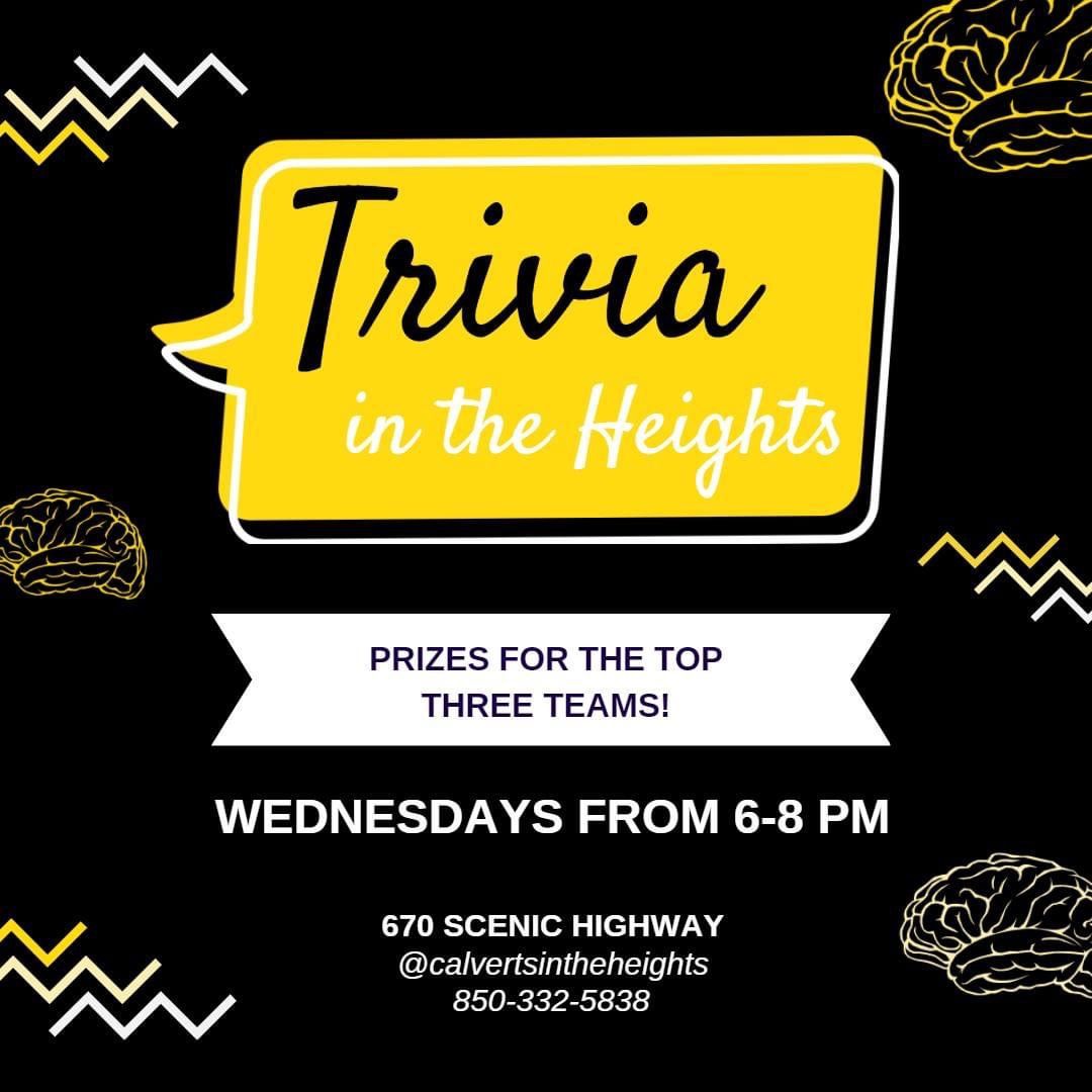 Trivia in the Heights @ Calvert\u2019s