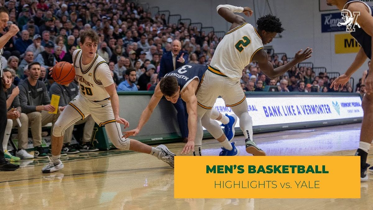 Vermont Catamounts at Yale Bulldogs Mens Basketball