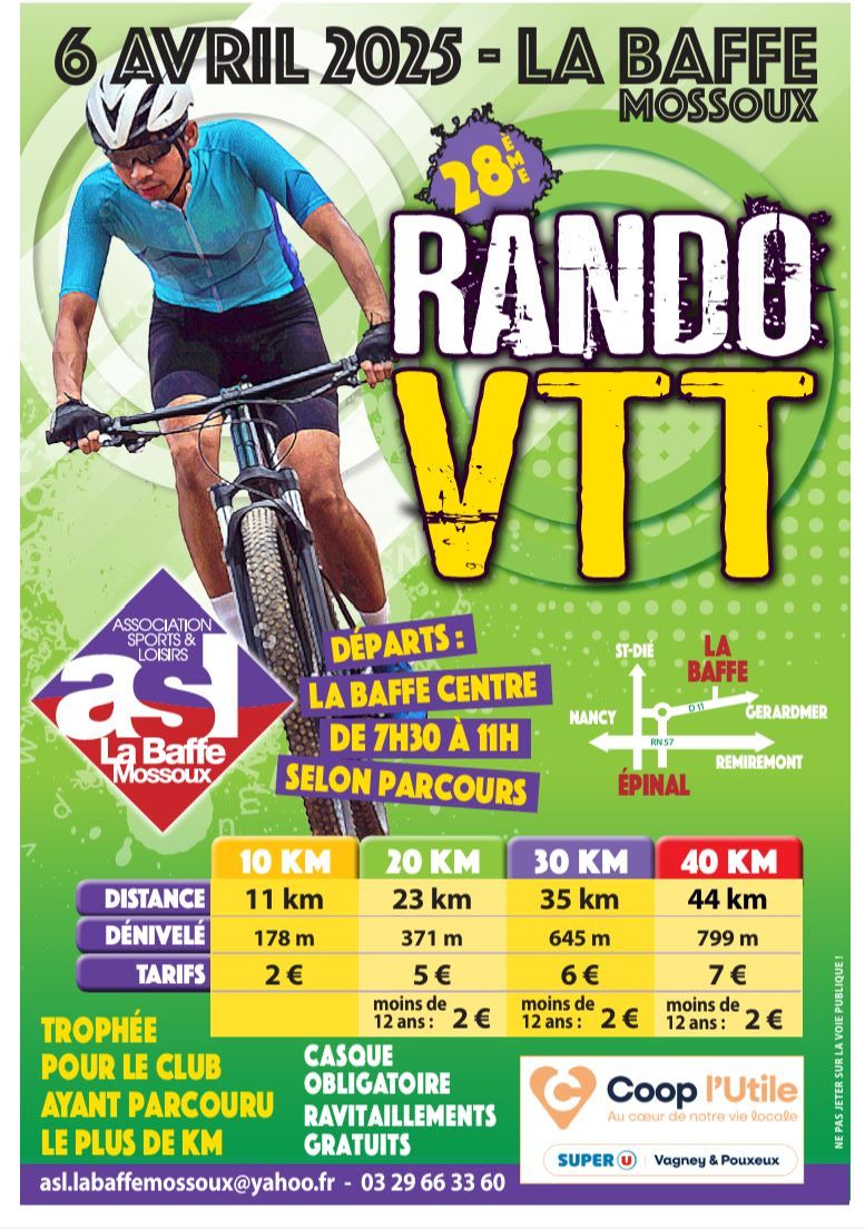 Rando VTT La Baffe